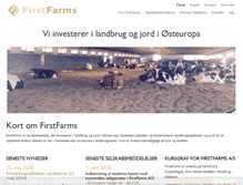 Tablet Screenshot of firstfarms.dk